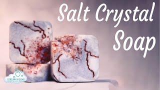 Cold Process Crystal Salt Bars. Soap Challenge Club. Cold process soap making tutorial