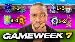 Premier League Gameweek 7 Predictions!