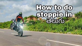 HOW TO DO STOPPIE| TELUGU VLOG| STUNT TUTORIAL| PULSAR 200NS|MR.26