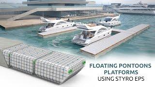 Styrofoam Lightweight Floating Pontoons- STYRO