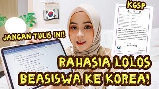 TIPS LOLOS BEASISWA KE KOREA  AKU BONGKAR RAHASIANYA...  | KGSP GKS