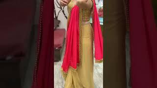 Easy Party Wear Saree Draping in 1 minute