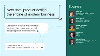 Product Design Meetup in Sarajevo | Next-level Product Design: The Engine of Modern Business