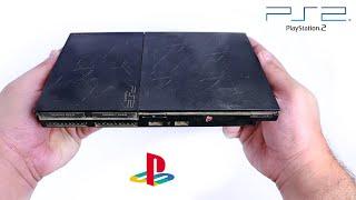 Restoring the $5 Playstation2 slim ps2 resurfacing  - Retro PlayStation Restoration-ASMR