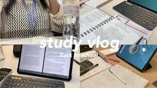 Study vlog | Back to school, studying and a Korean study planner