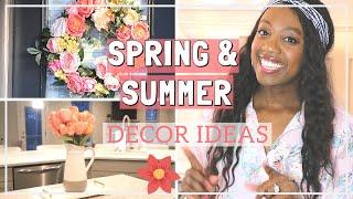 EASY SPRING AND SUMMER HOME DECOR HACKS |Spring Room Decor Tips | Decorate with me for Spring