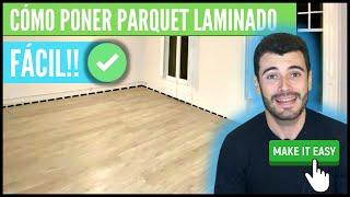 Cómo PONER SUELO LAMINADO  de Leroy Merlin modelo gris claro - Brits -