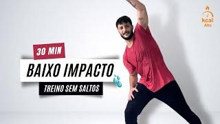 30 MIN TREINO SEM SALTOS  (INTERMEDIÁRIO) Sem equipamento - Baixo impacto, treino em casa