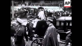 Funeral of King Albert of The Belgians.  ® Proclamation of King Leopold III.