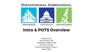 Intro & POTS Overview - Harvard Physician Education Course