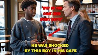 A black teen came to the cafe every day. The owner was shocked when he found out why.