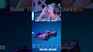 NINJA REVEALS BUG TO GET FREE CARS IN FORTNITE.. #shorts