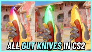  GUT KNIFE All Skins | CS2 In-Game [4K]