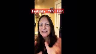 YOUR #Fertility YES List #fertilityjourney #fertilityfacts