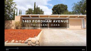 Just Listed!  1463 Fordham Avenue Thousand Oaks - Eichler Mid-Century Modern Masterpeice!!