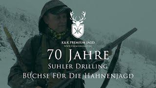 70 Jahre alter Suhler Drilling - die Büchse für die Hahnenjagd in den Alpen