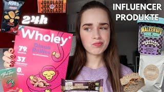 Ich esse 24h nur INFLUENCER Food | sind die Produkte den Hype Wert?