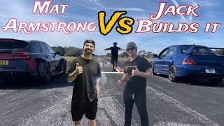 Mat Armstrong hits the dyno and battles it out against Jack Builds It Evo8 & exotics (Street Action)