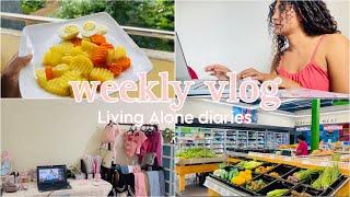 නුවර තනියම ගෙවන මගේ ඡීවිතෙන් සතියක් living Alone in Srilanka | Studying | Cooking | Shopping #vlog