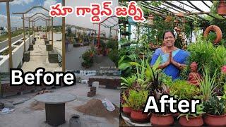 ma garden journey, Before, after#@AadiLakshmiTerraceGarden #garen making