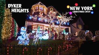 It's ON! 4K Dyker Heights Christmas Lights 2024! Brooklyn, New York