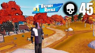 45 Elimination Solo vs Squads Win Full Gameplay (Fortnite Chapter 4)