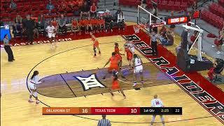 12 28 17 Texas Tech Lady Raiders (#42 Ionna McKenzie) vs Oklahoma State