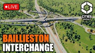 Baillieston Interchange re-creation live in Cities Skylines 2