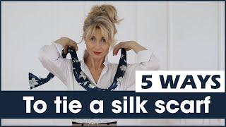 5 ways to tie a silk scarf - Tutorial Mira's World