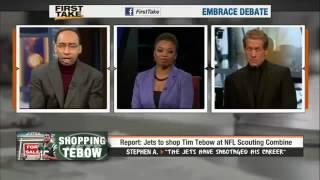 Jets To Shop Tim Tebow at NFL Combine   ESPN First Take