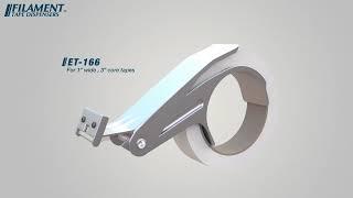 Filament Metal Construction Tape Dispenser By Excell ET-166