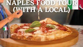 Naples Italy Food Tour (WITH A LOCAL) | Iconic Pizza, Desserts, Fried pizza, City tour | 4k