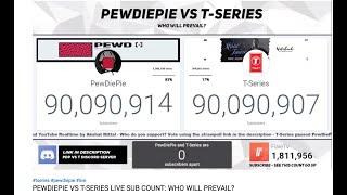 T-Series overtakes PewDiePie Live Video