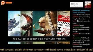 Arv streams Rambo Academy of Wayward Writers on Twitch, with Cat Rambo--Worldbuilding Through Plot!