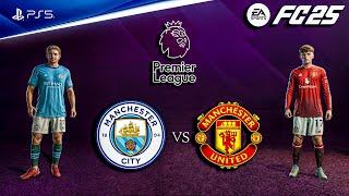 FC 25 - Man City vs Man United Ft. Haaland, Hojlund, | Premier League 24/25 Full Match | PS5™ [4K60]