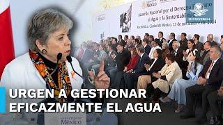 Sheinbaum y gobernadores de oposición firman Acuerdo Nacional por Derecho Humano al Agua