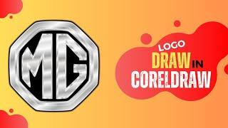 How to draw the MG logo||How to Draw the MG Logo - MG Motor UK|How to draw MG logo in Coreldraw.