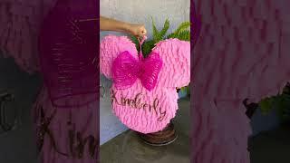 Making a Minnie Mouse piñata