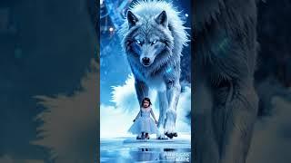 Baby Girl Walks Runway with a Giant Ice Wolf on AGT! ️ #agt #agtlive #kidsfromfame #shortsfeed