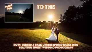 Transforming a dark wedding photograph into something Beautiful using Lightroom