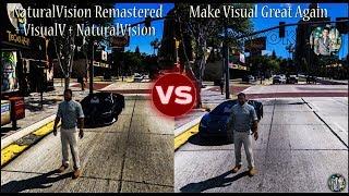 NaturalVision  Remastered+VisualV+NaturalVision VS Make Visual Great Again Side By Side Comparison