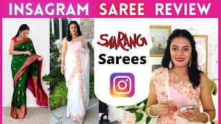 Instagram saree store review | Instagram shopping | saree review | With love sindhu