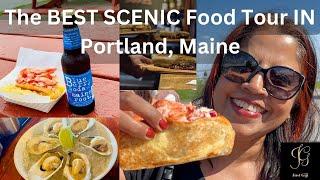 The BEST SCENIC Food Tour IN Portland Maine! 4K