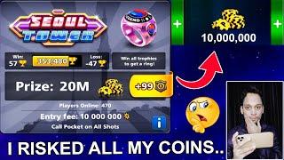 I RISKED ALL MY COINS IN 8 BALL POOL FOR THE FINAL TIME...