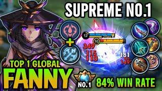 Supreme 1 Fanny!! 84% Win Rate - Top 1 Global Fanny Best Build 2024 - Mobile Legends