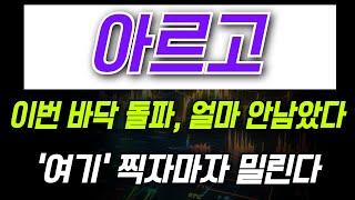 [아르고 코인 전망] 이번 바닥 돌파, 얼마 안남았습니다. 여기 찍자마자 밀릴 수 잇습니다