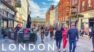 London Walk | 4K HDR Virtual Evening Walking Tour around bustling streets of Central London