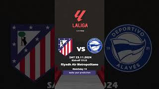 Atlético de Madrid - Alavés #shorts  #atleticomadrid #football  #laliga  #animation #predictions