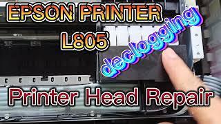 How to open Epson Printer L805 , Printer Head Declogging