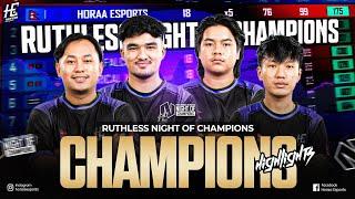 RUTHLESS NIGHT OF CHAMPIONS HIGHLIGHTS I HORAA ESPORTS